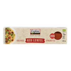 Spaghetti din linte rosie, fara gluten, eco-bio, 200g - Explore Cuisine