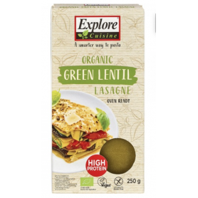 Lasagna din linte verde, fara gluten, eco-bio, 250g - Explore Cuisine