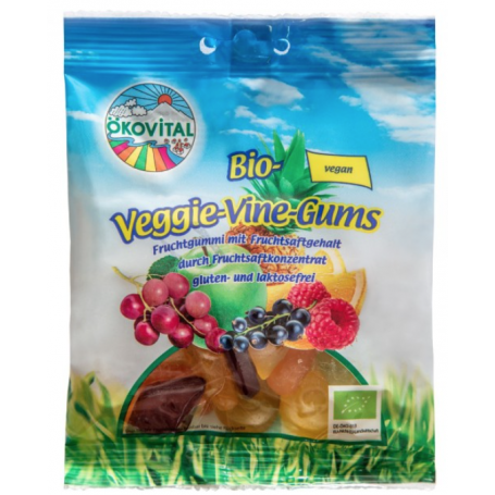 Jeleuri vegane cu fructe, eco-bio, 100g - Okovital