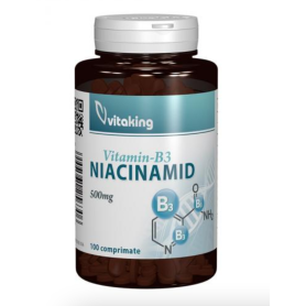 Vitamina B3 niacinamida 500mg, 100cpr - Vitaking
