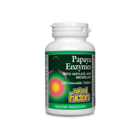 Papaya Enzymes, Papaina, Amilaza, Bromelaina, 60 tb masticabile - Organika