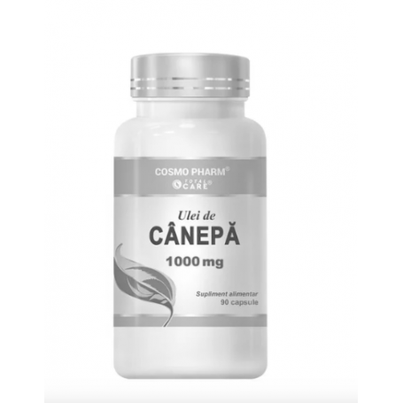 Ulei de canepa 1000mg, 90cps - Cosmo Pharm