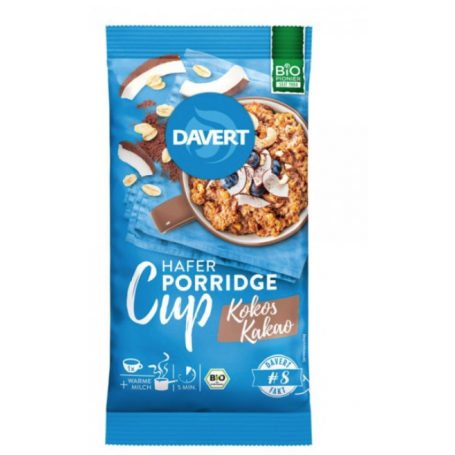 Portie de terci cu cocos si cacao, eco-bio, 65g - Davert