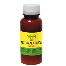 Mixtura mentolata cu ulei de menta si rozmarin, 100ml - Vitalia