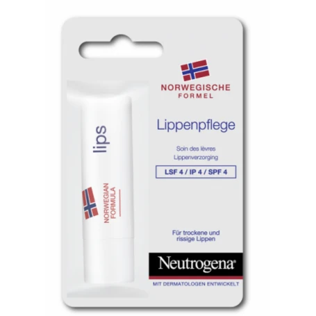 Balsam pentru buze uscate si crapate cu SPF 4, 4.8 g - Neutrogena