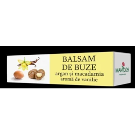 Balsam Buze Argan,macadamia si vanilie 4.8gr - MANICOS