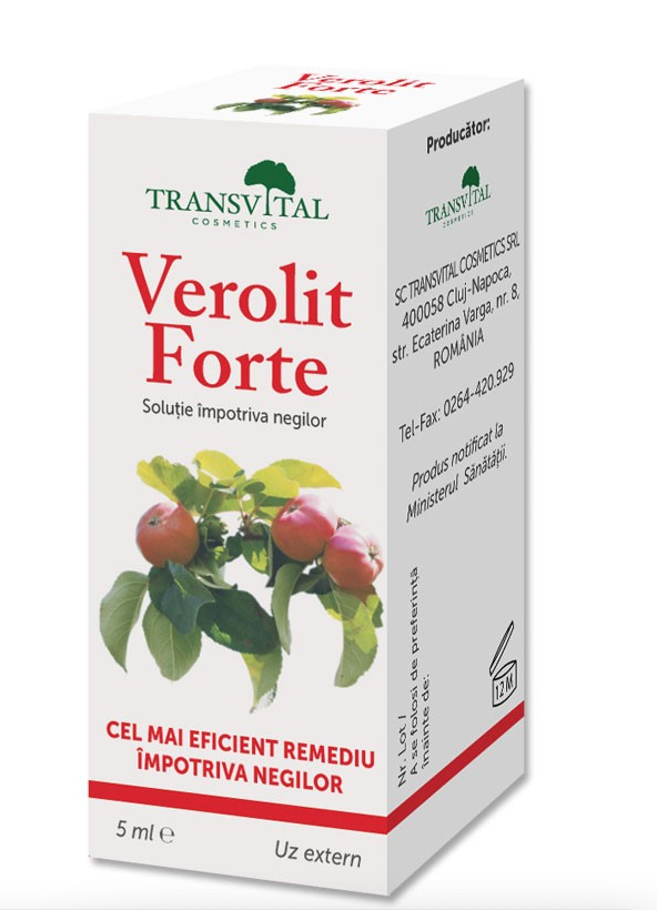Solutie impotriva negilor Verolit Forte, 5ml - Quantum Pharm