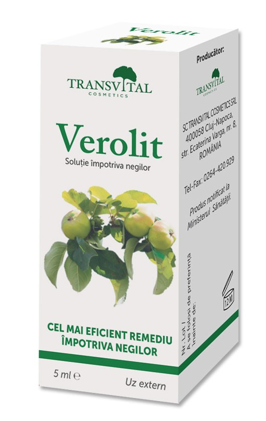 Solutie Impotriva Negilor Verolit, 5ml - Quantum Pharm