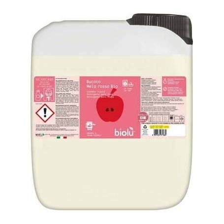 Detergent ecologic lichid pentru rufe albe si colorate, mere rosii, 5L - Biolu