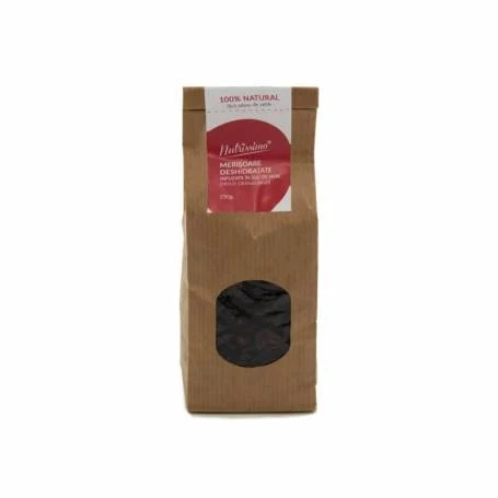 Merisoare infuzate in suc de mere, 250g - Nutrissimo