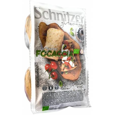 Focaccia fara gluten, eco-bio, 220 g, Schnitzer