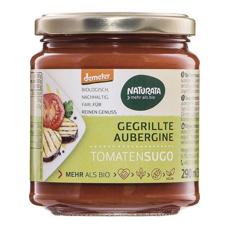 Vinete la gratar in sos de rosii, eco-bio, 300 g, Naturata