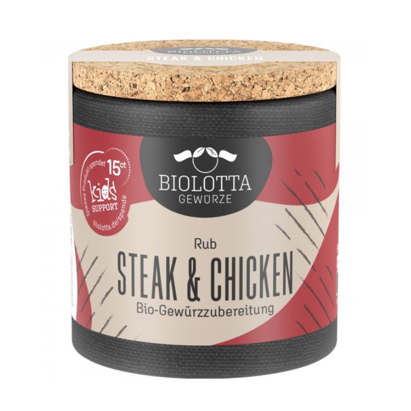 Mix de condimente pentru steak si pui, eco-bio, 50g - BioLotta