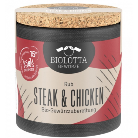 Mix de condimente pentru steak si pui, eco-bio, 50g - BioLotta