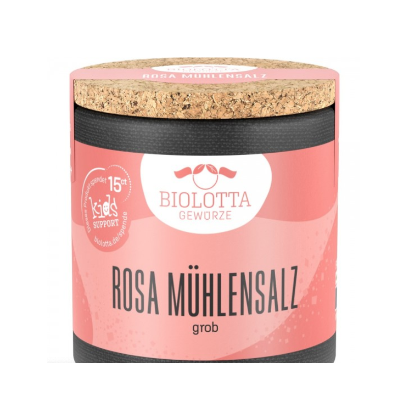 Sare roz, mare pentru rasnita, 110g - BioLotta