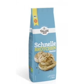 Mix de faina pentru chifle rapide cu seminte FARA GLUTEN, 500g - BauckHof