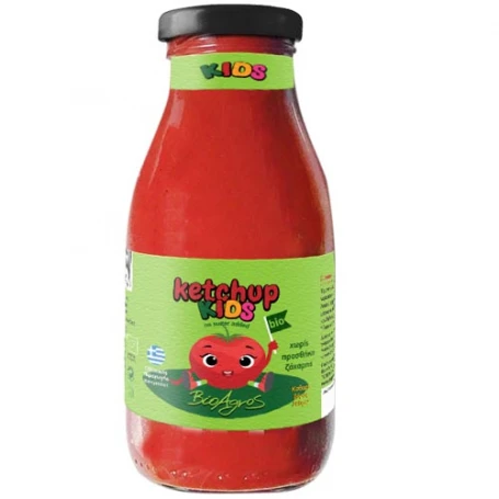 Ketchup pentru copii, fara zahar, eco-bio, 280 g, BioAgros