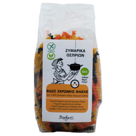Fusilli din linte tricolora, fara gluten, eco-bio, 250 g, BioAgros