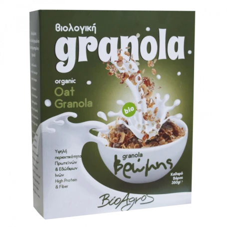 Granola cu ovaz, eco-bio, 350 g, BioAgros