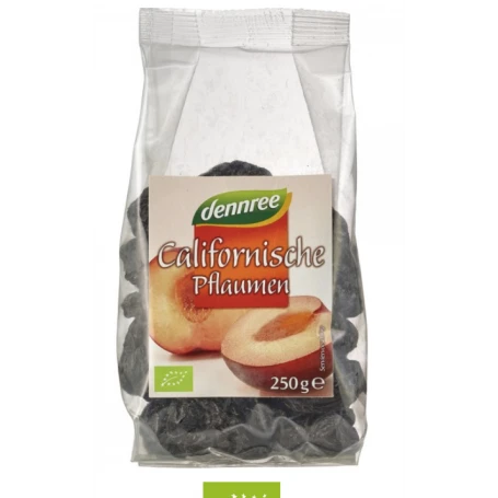Prune bio California fara samburi, 250g - Dennree