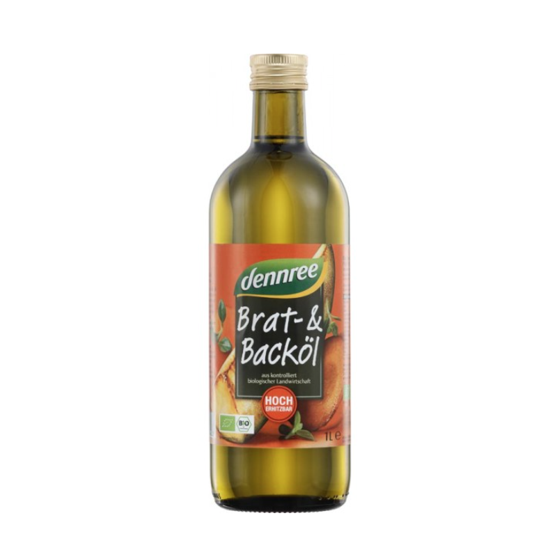 Ulei de floarea soarelui - high oleic - pentru gatit, 1l - Dennree