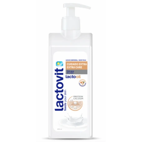 Lapte de corp extra ingrijire piele uscata Lactooil, 400ml - Lactovit