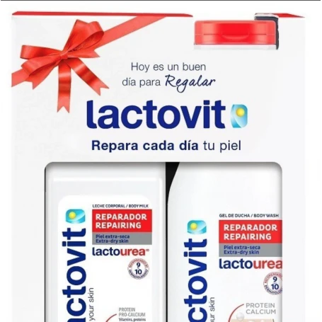 Set cadou gel de dus Lactourea 600 ml si Lapte de corp 400ml - Lactovit