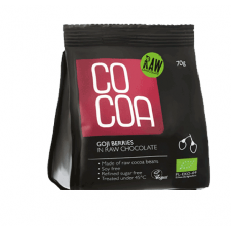 Goji in ciocolata, eco-bio, 70g - Cocoa