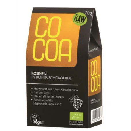 Stafide in Ciocolata, eco-bio, 70g - Cocoa