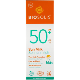 Lapte, Lotiune de soare cu protectie solara pentru copii SPF 50+, 100ml - Biosolis