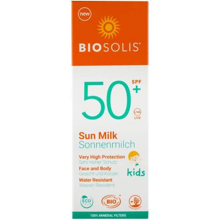 Lapte, Lotiune de soare cu protectie solara pentru copii SPF 50+, 100ml - Biosolis