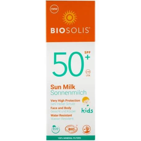 Lapte, Lotiune de soare cu protectie solara pentru copii SPF 50+, 100ml - Biosolis