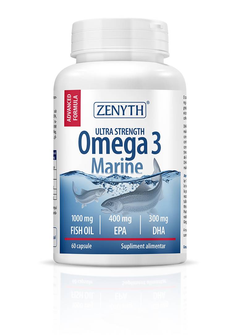 Omega 3 Marine - Ultra Strength - 1000mg - 60cps - Zenyth