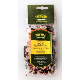 Sare Himalaya cu Piper 3 Culori, 120g - StefMar