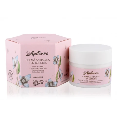 Crema antiaging ten sensibil Apiterra, 50ml - Apicola Pastoral Georgescu