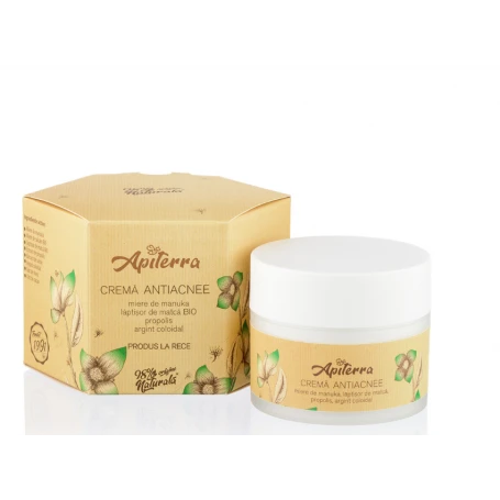 Apiterra Crema antiacnee, 50ml - Apicola Pastoral Georgescu