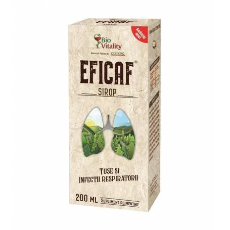 Eficaf-R sirop tuse si infectii respiratorii 200ml - BIO VITALITY