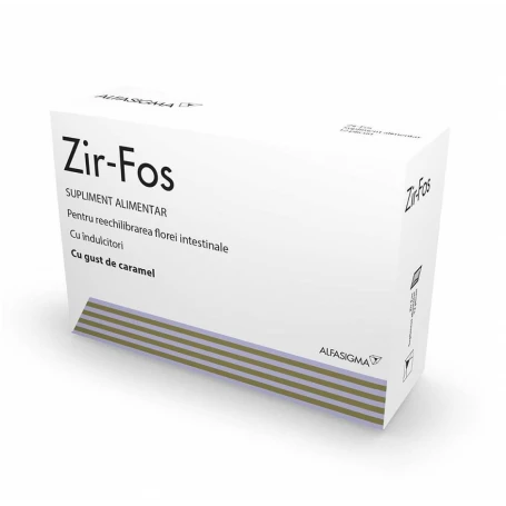 Zirfos cu gust de caramel, 12 plicuri - Alfa Wassermann