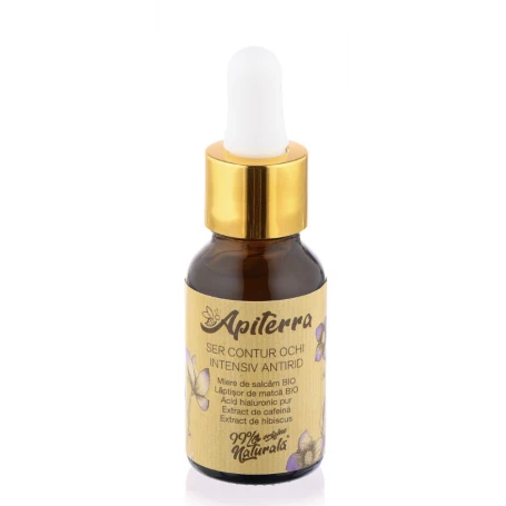 Ser intensiv antirid contur ochi Apiterra, 15ml - Apicola Pastoral Georgescu