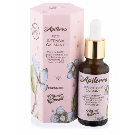 Ser intensiv calmant ten sensibil Apiterra, 30ml - Apicola Pastoral Georgescu