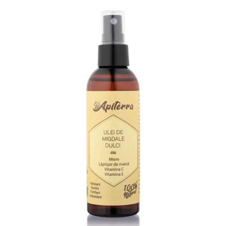 Ulei de migdale dulci cu miere, laptisor de matca, vitamina C si E, 100ml - Apicola Pastoral Georgescu