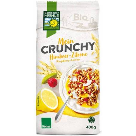 Musli Crunchy cu zmeura si lamaie, 400g - Bohlsener Muhle