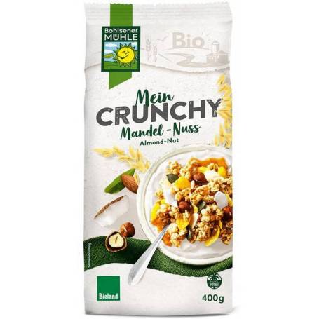 Musli Crunchy cu migdale si alune, eco-bio, 400g- Bohlsener Muhle