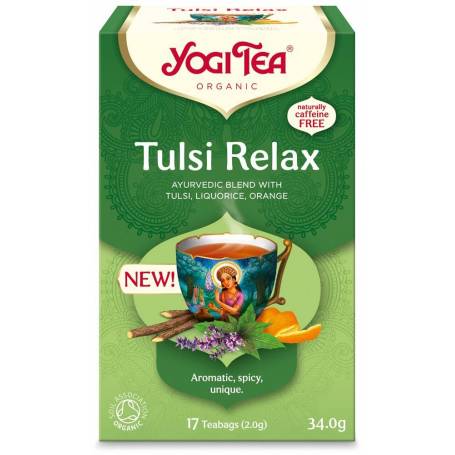 Ceai Tulsi Relax co-bio, 17 pliculete - Yogi Tea
