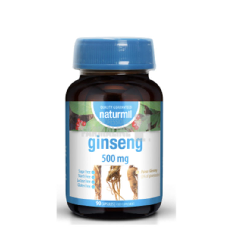 Ginseng 500mg, 90cps - Naturmil