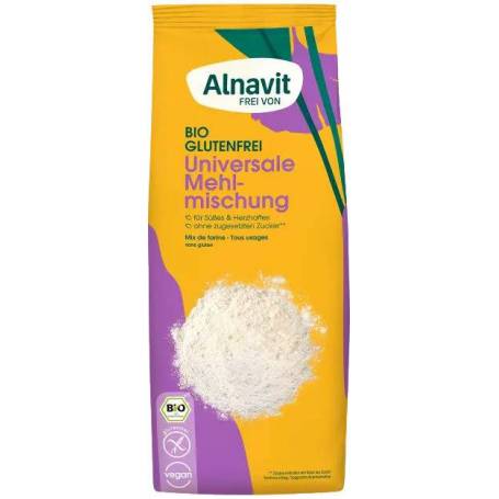 Mix de fainuri fara gluten pentru uz universal, eco-bio, 750g - Alnavit