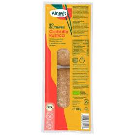 Ciabatta rustica fara gluten, precoapta, eco-bio, 180g - Alnavit