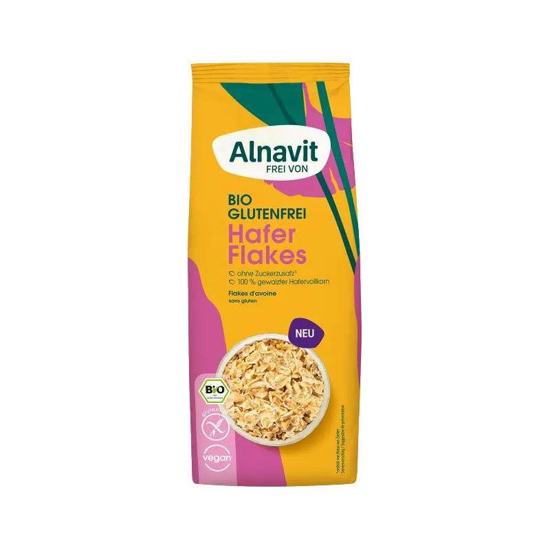 Fulgi de ovaz crocanti, fara gluten, eco-bio, 200g - Alnavit