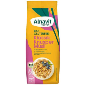 Musli crocant clasic fara gluten, eco-bio, 350g - Alnavit