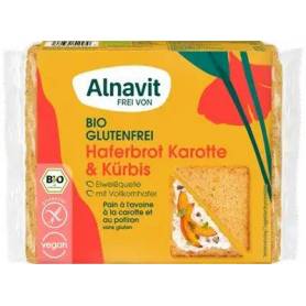 Paine cu ovaz, morcov si dovleac fara gluten, bio, 250g - Alnavit